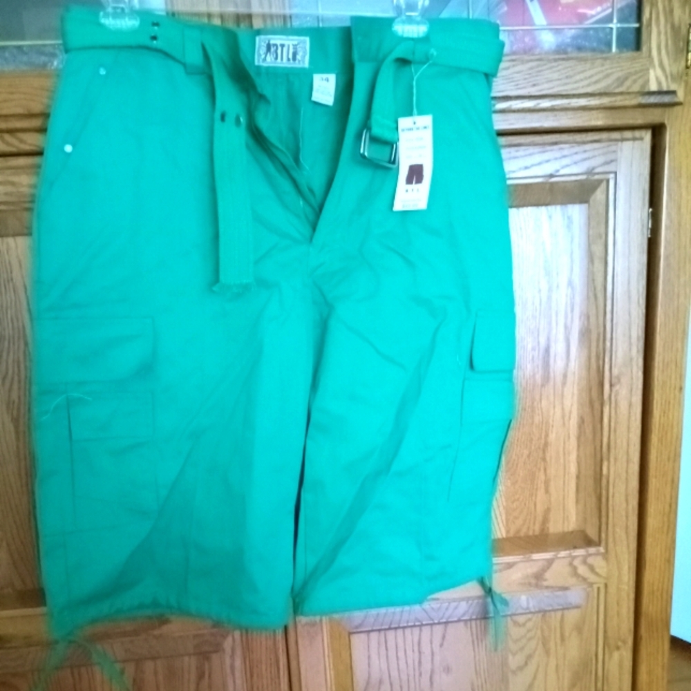 Men Green Shorts